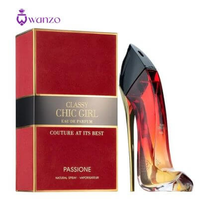عطر فراگرنس ورد مدل کلاسی چیک گرل پشن - مشابه رایحه ادکلن کارولینا هررا گود گرل ولوت فتال (قرمز)