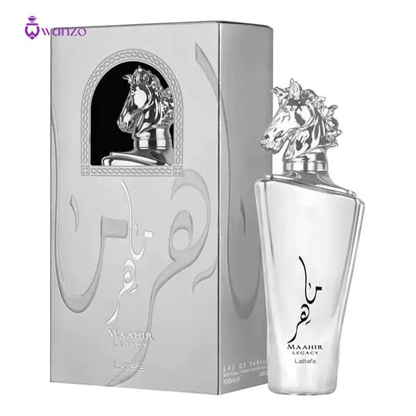 عطر ادکلن لطافه ماهر لگاسی نقره ای | وانزو پرفیوم عطر لطافه ماهر لگاسی نقره ای | Lattafa Maahir Legacy 2